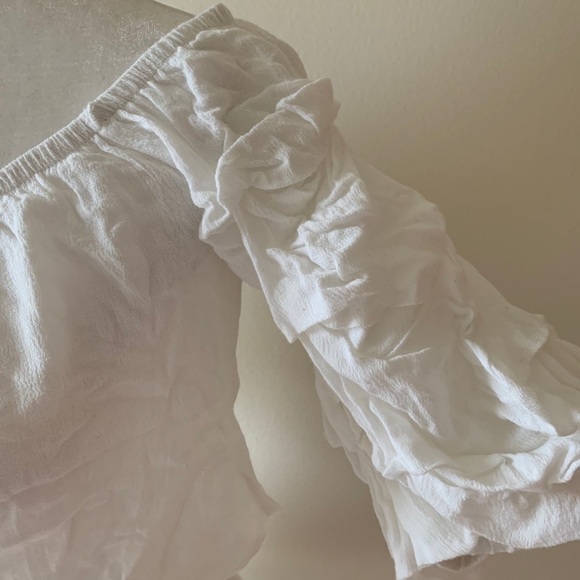 LF ruffled sleeve crop top size M NWT - Picture 6 of 15